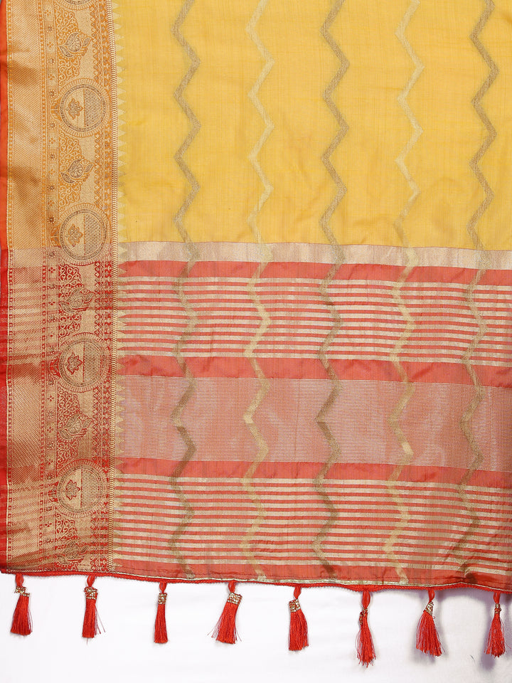 Pink silk saree featuring beautiful zari weaving, perfect for festive celebrations.