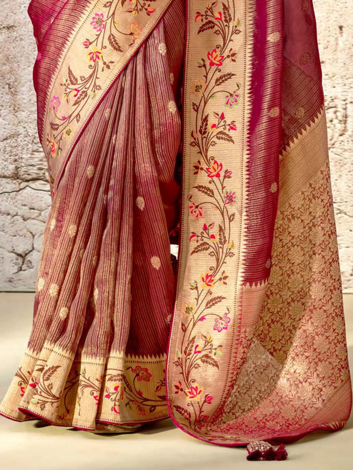 Vibrant color luxurious fabric exclusive attire crafted for elegance and style.