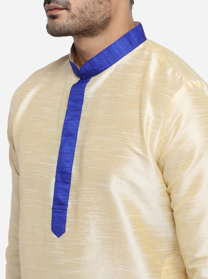 Comfortable self-textured kurta pajama, designed for modern men.