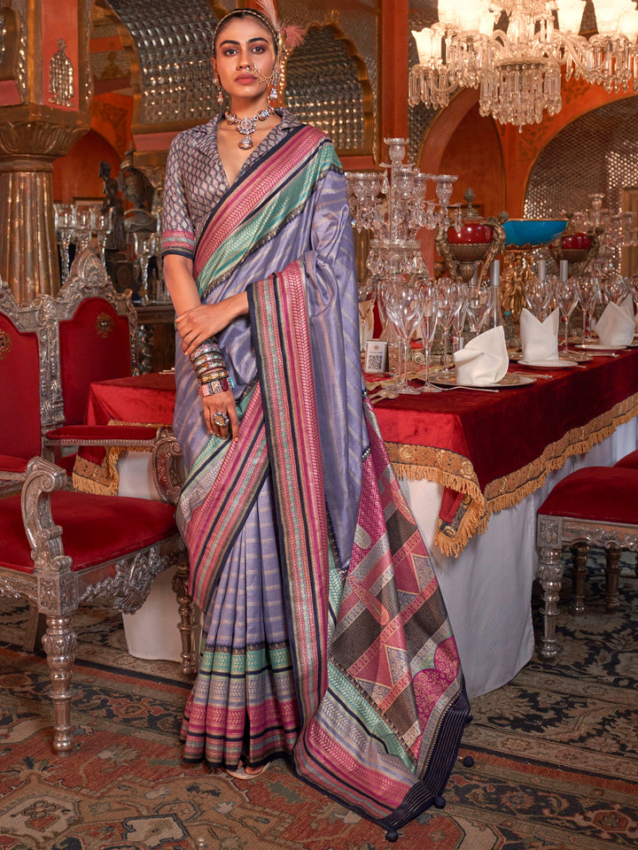 Vibrant color silk saree crafted for elegance and style.