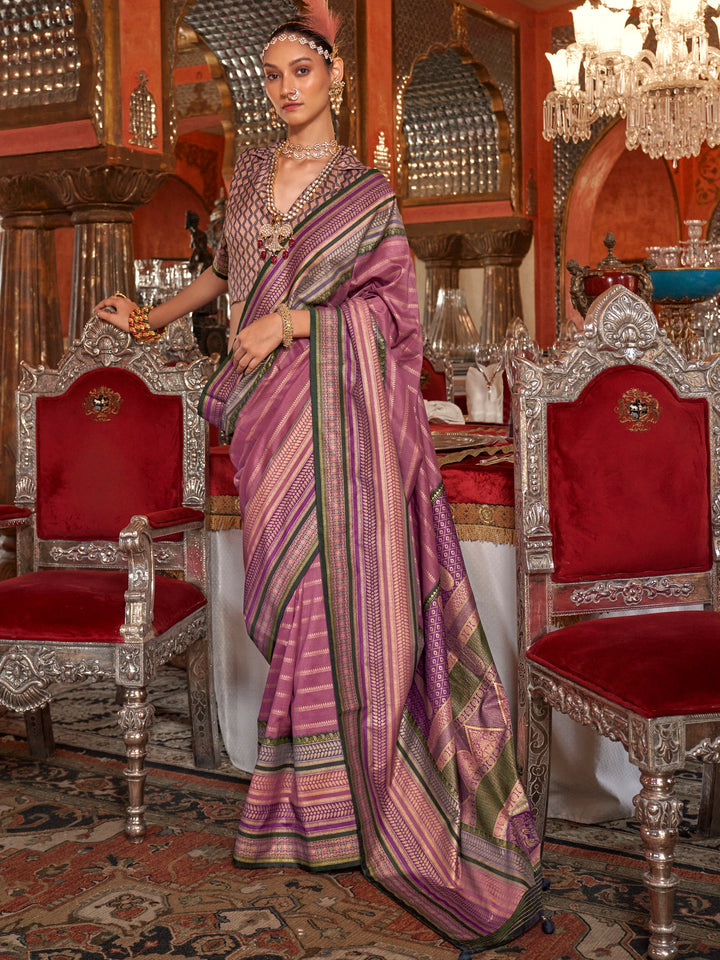 Red silk saree crafted for elegance and style.