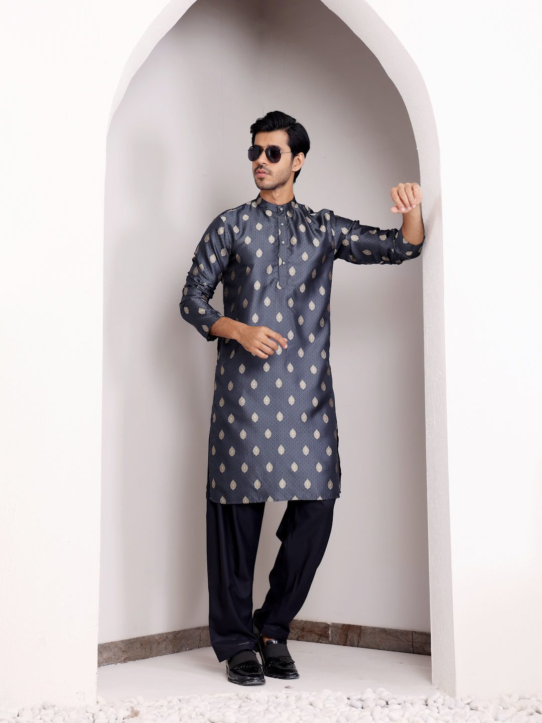 Sophisticated Jacquard Kurta | Modern Traditional Blend for Gatherings