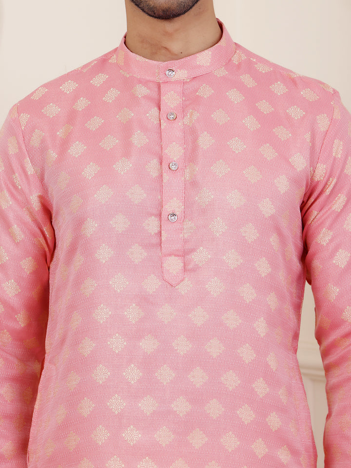 Elegant Kurta Pajama | Modern Jacquard Design for Festive Occasions