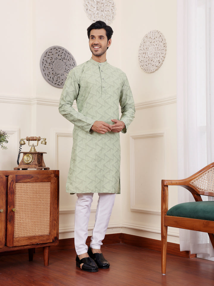 Premium Viscose Kurta | Elegant Weaved Motifs for Festive Celebrations