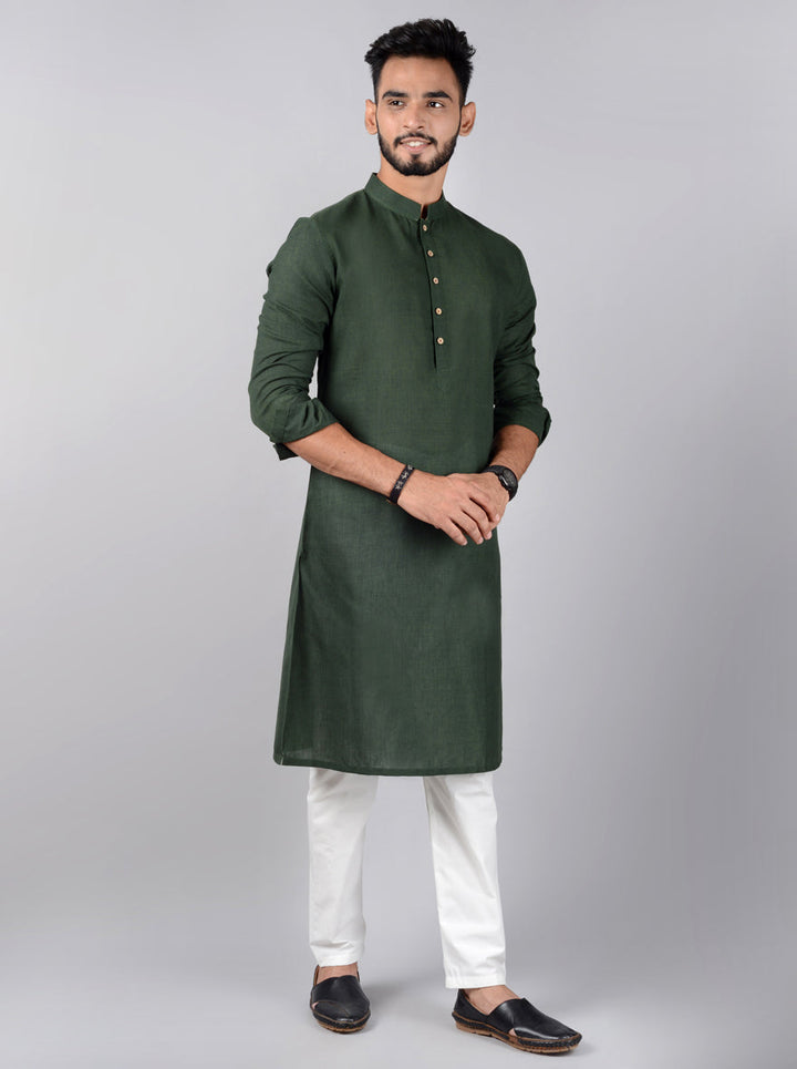 Pair this chic kurta with a classic white churidar for a sophisticated look.