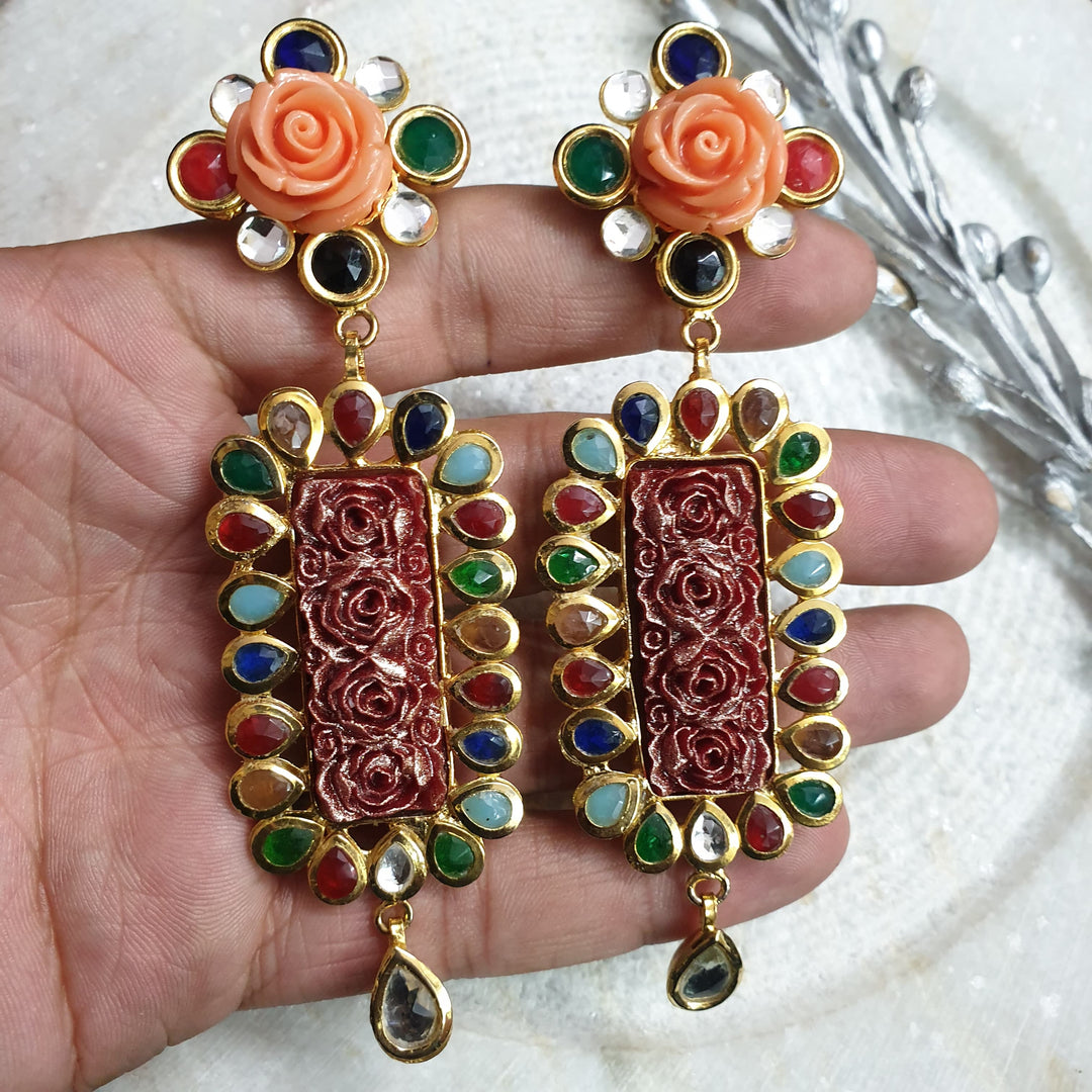 Bohemian Dangle Earrings | Handmade Artisan Statement Accessory