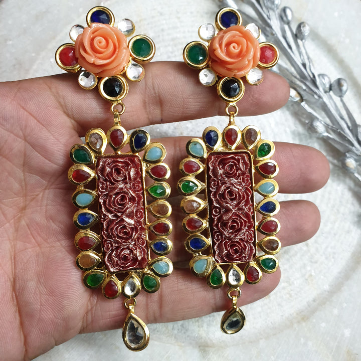 Bohemian Dangle Earrings | Handmade Artisan Statement Accessory