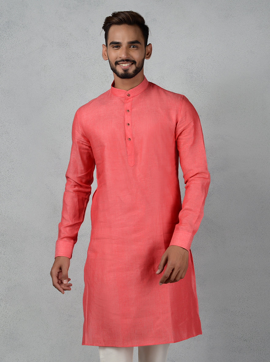 Elegant carrot kurta set, perfect for enhancing your festive wardrobe.