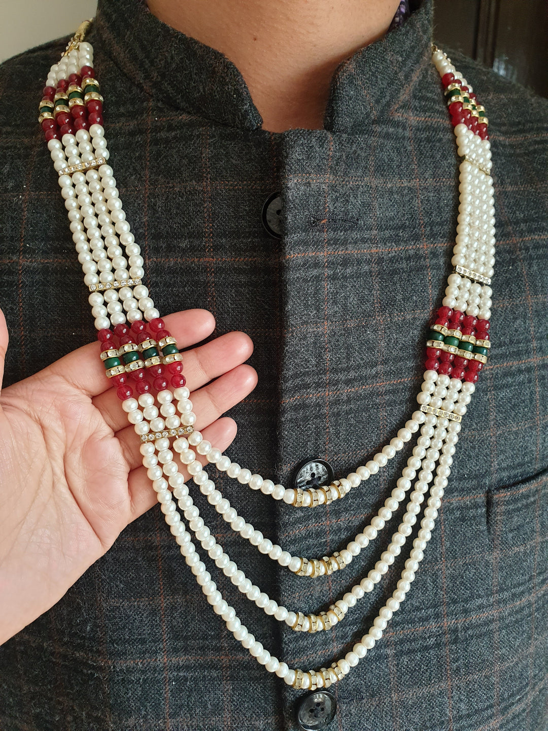 Elegant Groom Mala | Traditional Wedding Accessory