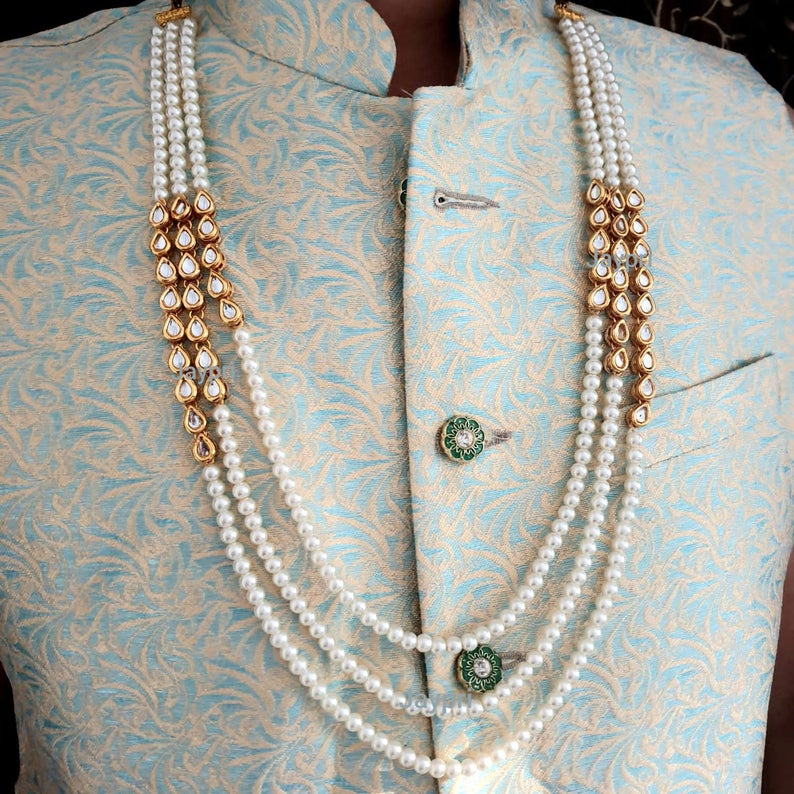 Exquisite Floral Bridal Groom Mala | Luxurious Wedding Necklace