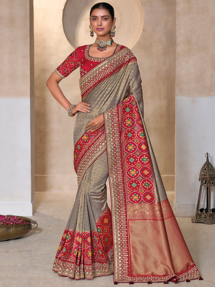 Pink silk saree crafted for elegance and style.