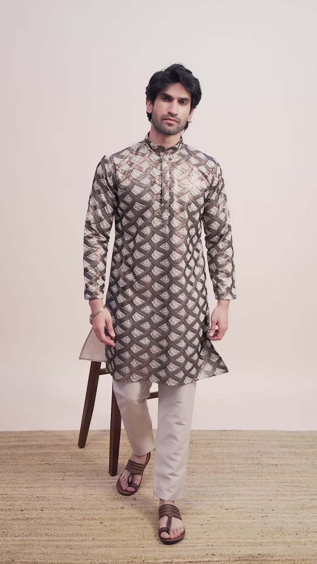 Designer Silk Kurta Fine Thread & Sequin Work | Perfect for Festive Wear