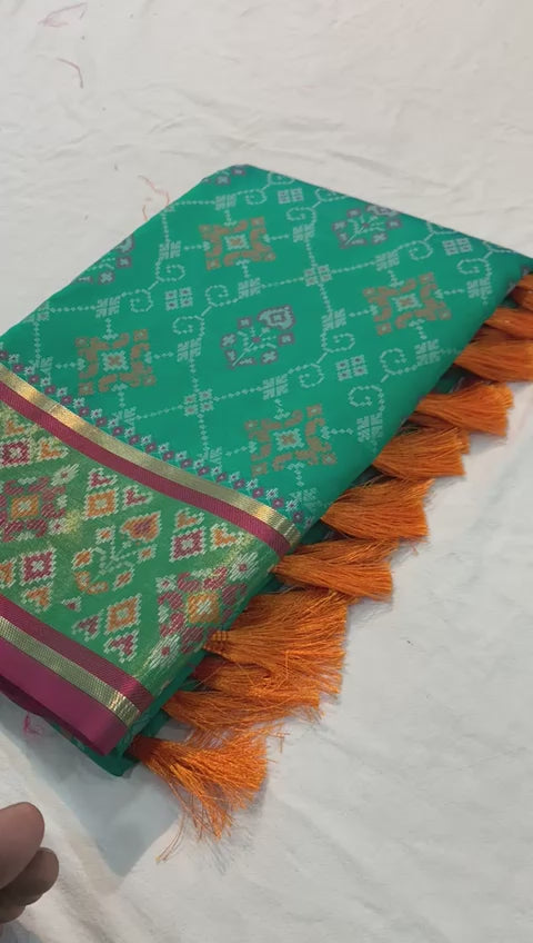 Luxurious Patola Silk Saree with | A Graceful Addition to Your Wardrobe