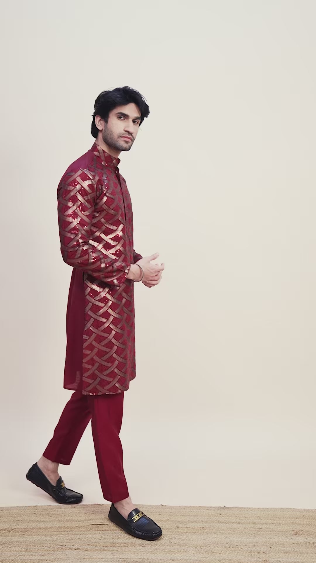 Designer Silk Kurta Fine Thread & Sequin Work | Perfect for Festive Wear