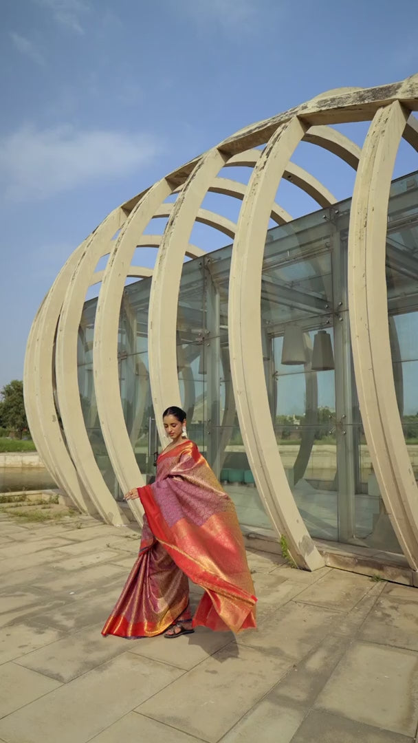 Luxurious Silk Saree | Designer Appeal with Zari Brocade for Weddings