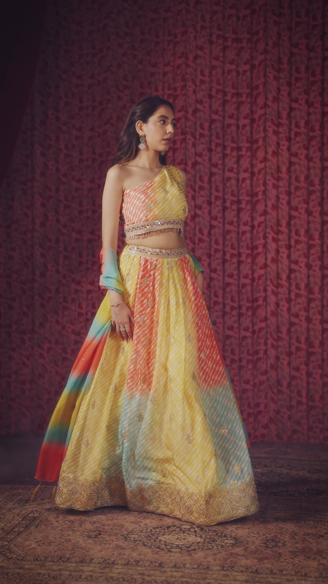 Elegant Printed & Embroidered Lehenga | Perfect for Festive Occasions