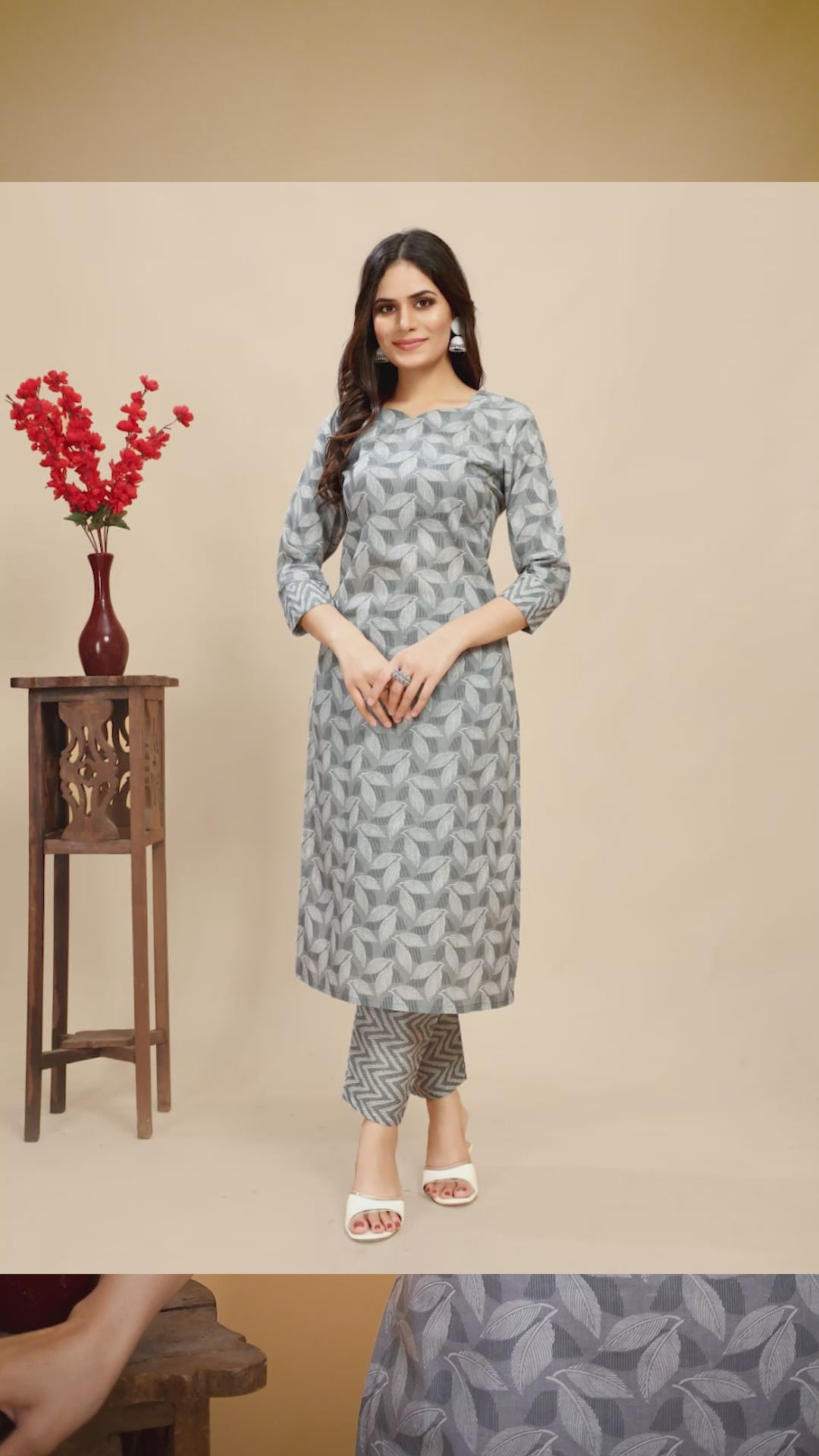 Elegant Cotton Outfit | Beautiful Kurti Set with Designer Prints