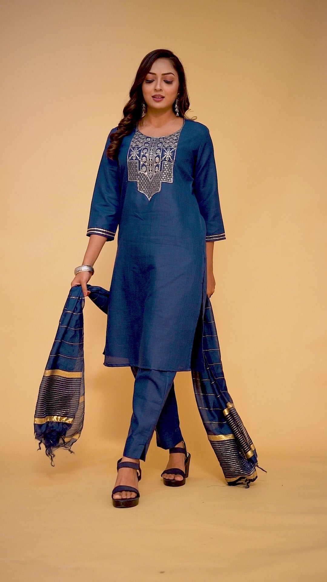 Elegant Cotton Magic Salwar Kameez with Embroidery | Elegant Ethnic Wear