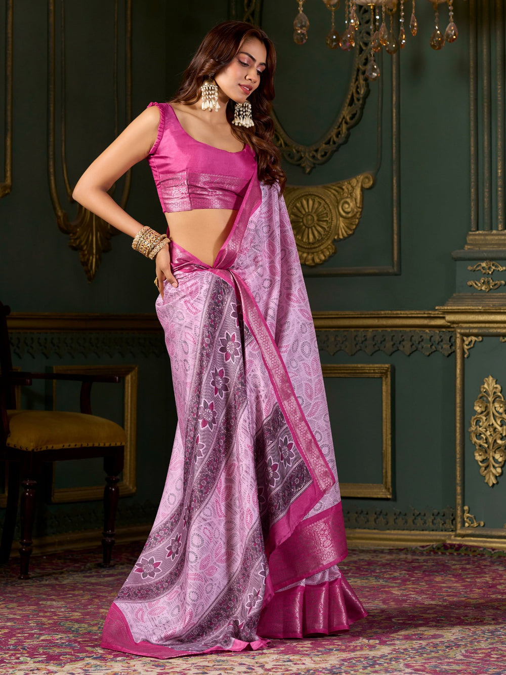 Vibrant color luxurious fabric exclusive attire crafted for elegance and style.