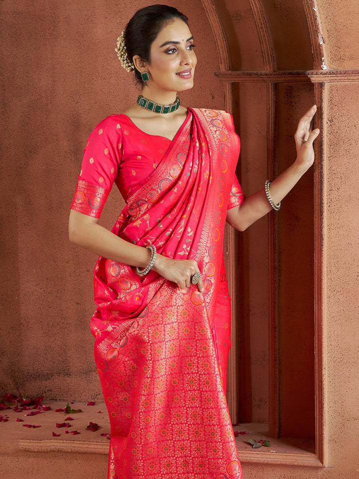 Vibrant color luxurious fabric exclusive attire crafted for elegance and style.