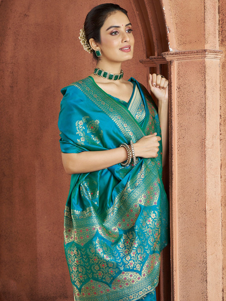 Vibrant color luxurious fabric exclusive attire crafted for elegance and style.