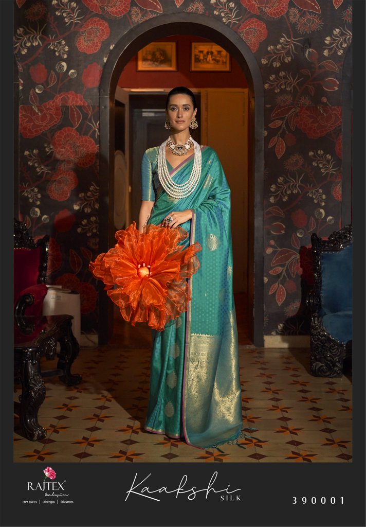 Kaakshi Rama Silk Saree with brocade blouse, ideal Indian wedding saree for USA buyers