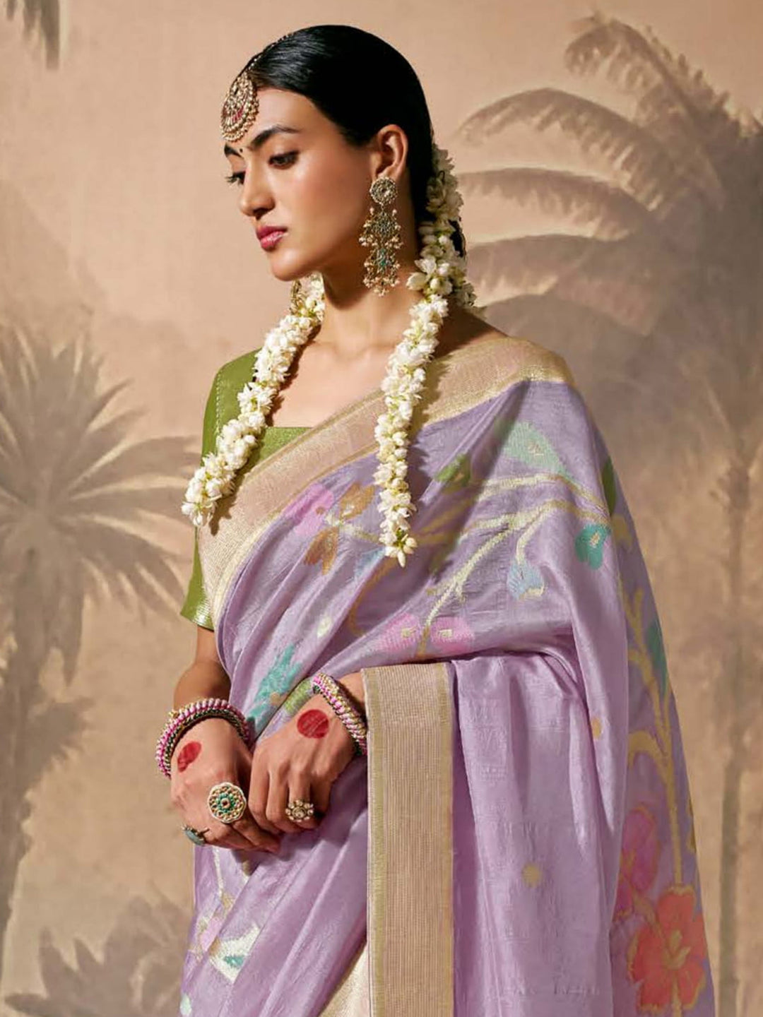 Vibrant color luxurious fabric exclusive attire crafted for elegance and style.