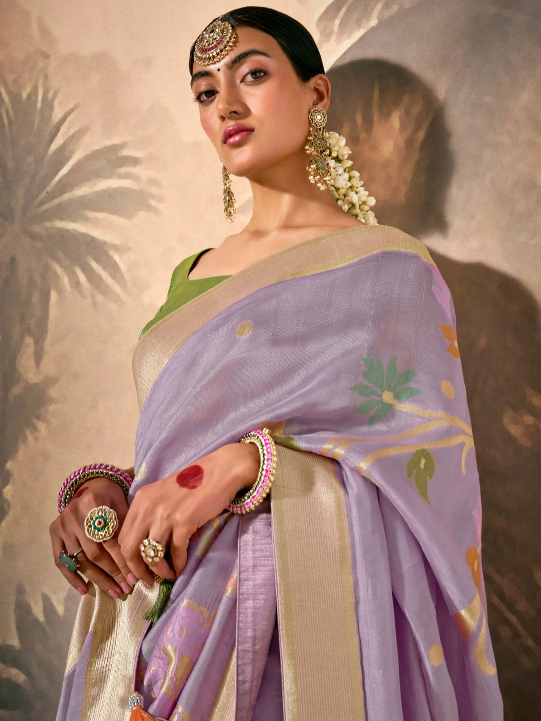 Vibrant color luxurious fabric exclusive attire crafted for elegance and style.