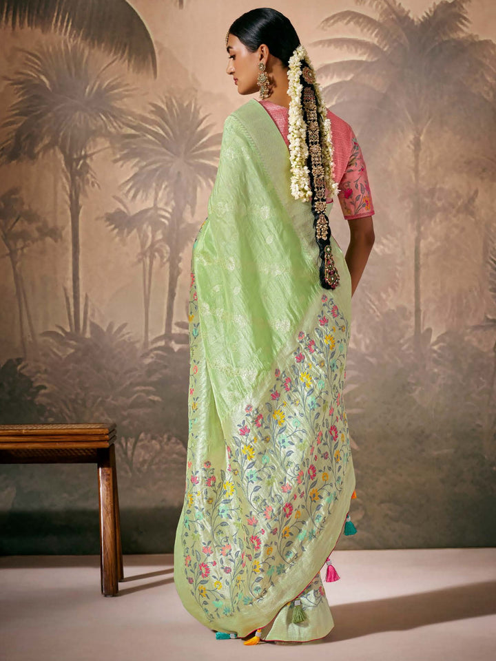 Vibrant color luxurious fabric exclusive attire crafted for elegance and style.