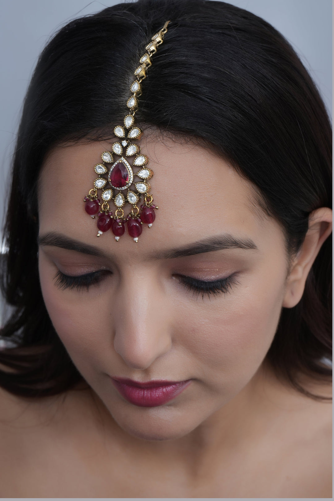 Elegant Bridal Maang Tikka | Traditional Indian Headpiece Accessory