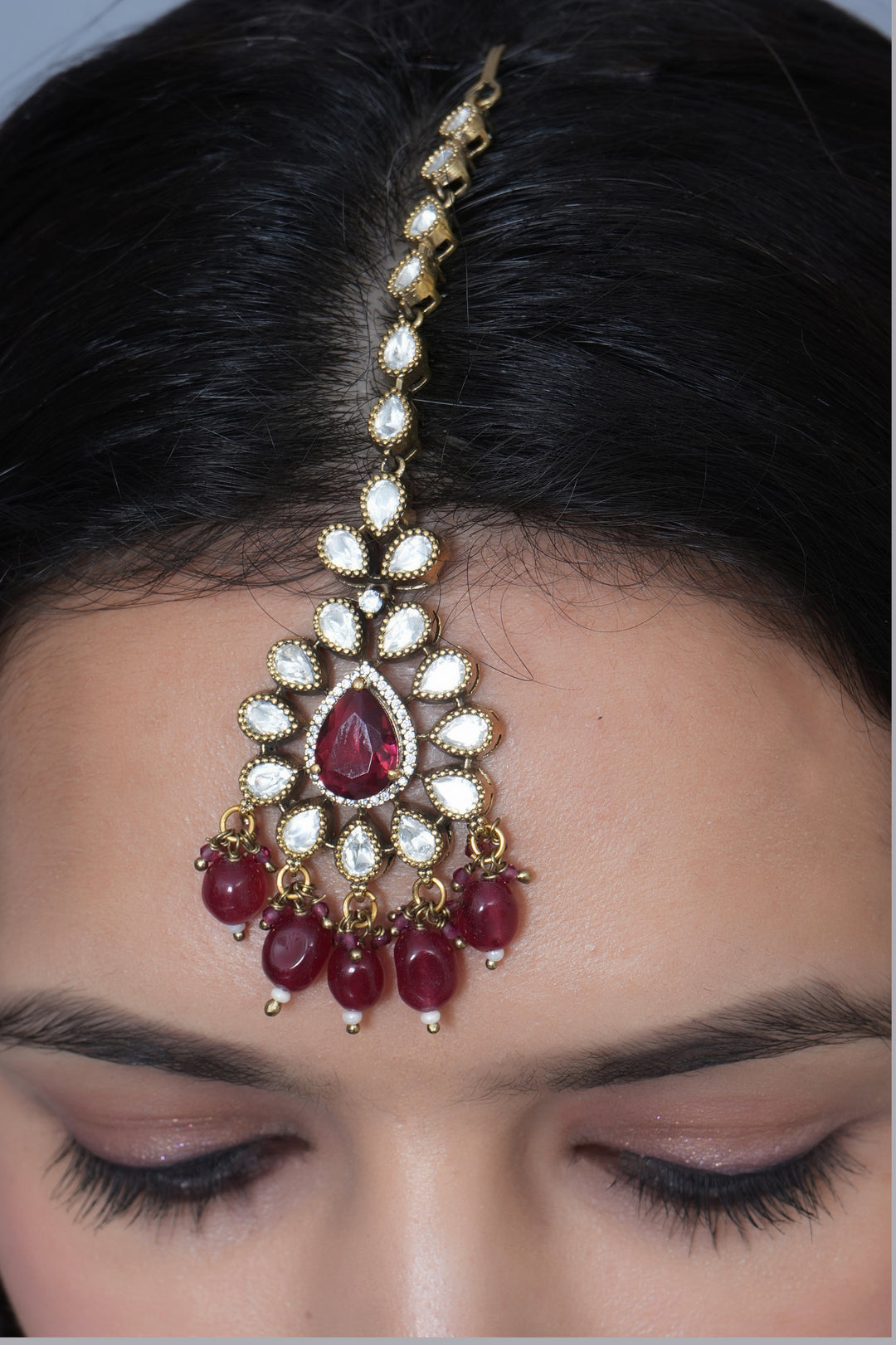 Elegant Bridal Maang Tikka | Traditional Indian Headpiece Accessory