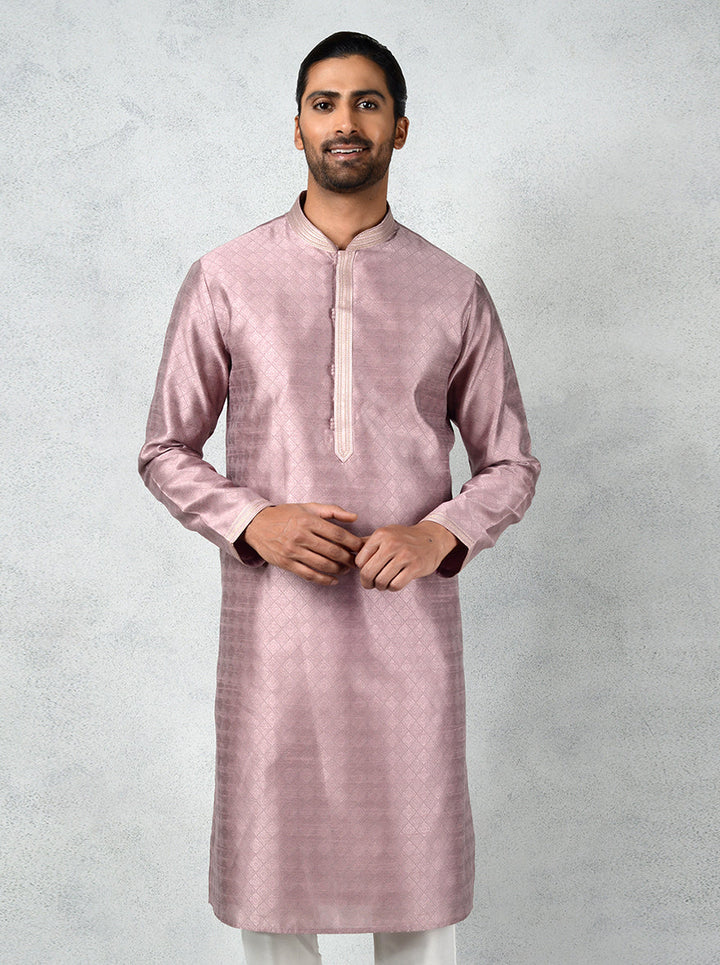 Luxurious purple kurta pajama set, perfect for enhancing your traditional wardrobe with vibrant color in the USA.