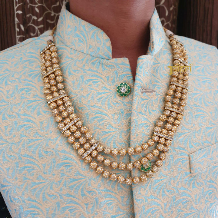 Exquisite Pearl Groom Mala | Traditional Wedding Necklace Set