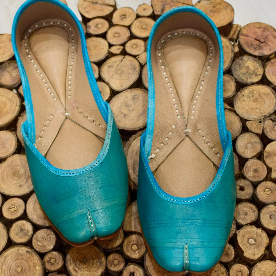 Classic Leather Jutti | Handcrafted South Asian Footwear with Soft Leather