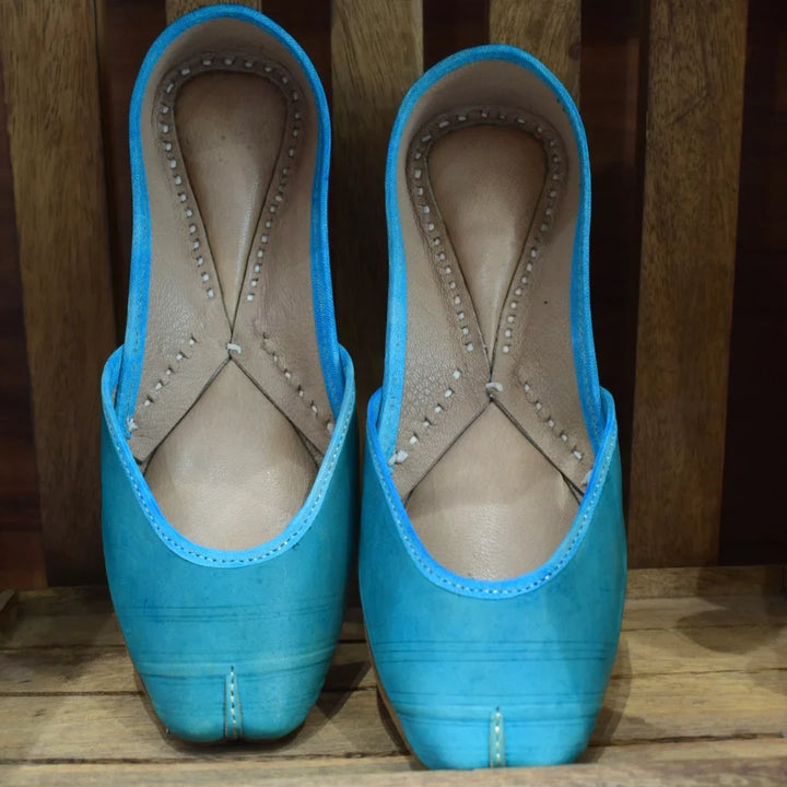 Classic Leather Jutti | Handcrafted South Asian Footwear with Soft Leather