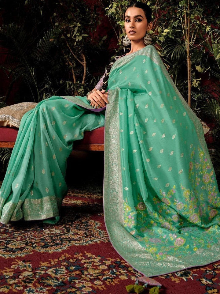 Vibrant color luxurious fabric exclusive attire crafted for elegance and style.