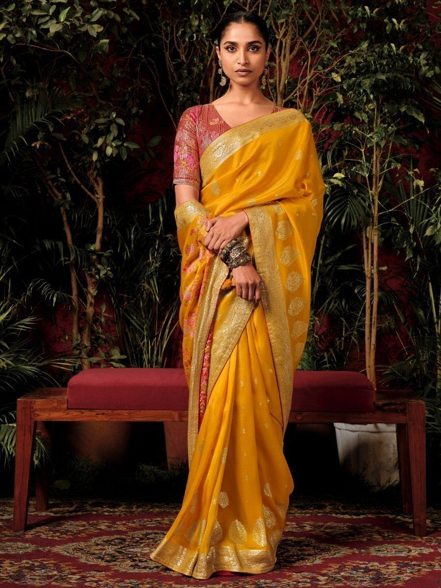 Green silk saree crafted for elegance and style.