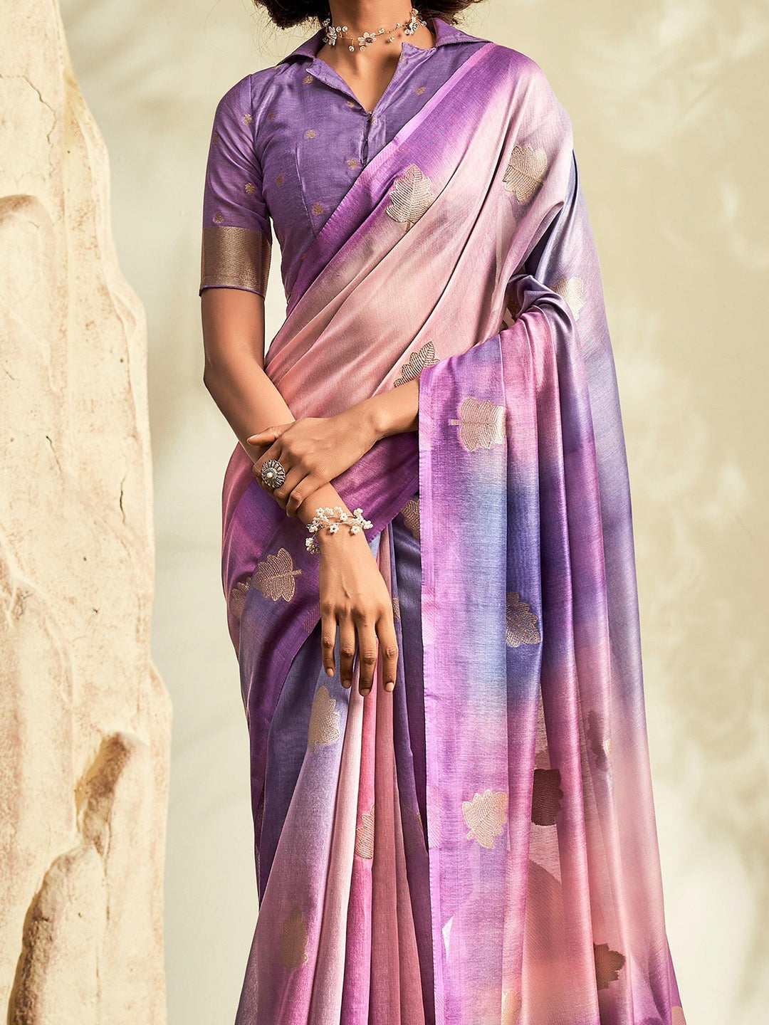 Vibrant color luxurious fabric exclusive attire crafted for elegance and style.