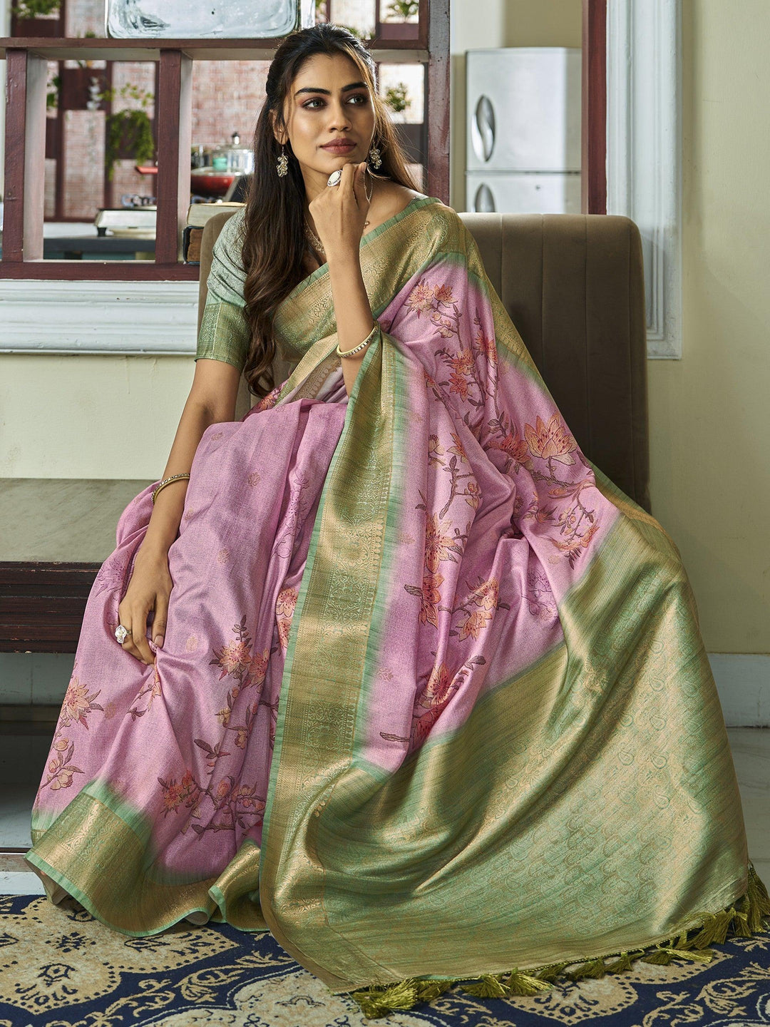 Vibrant color luxurious fabric exclusive attire crafted for elegance and style.