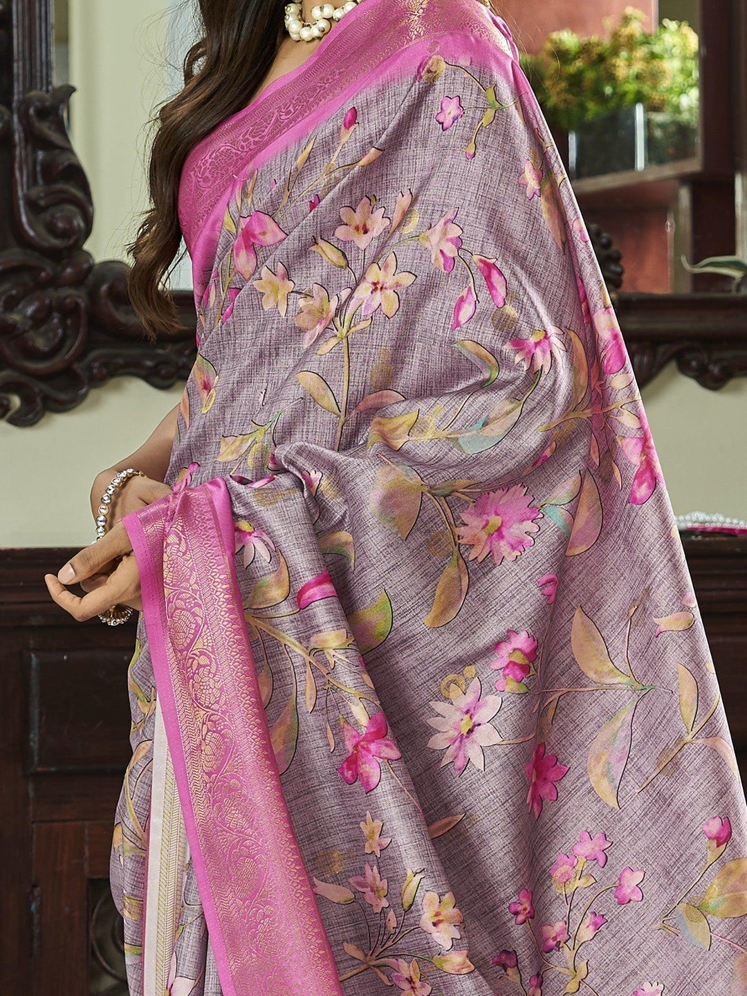 Vibrant color luxurious fabric exclusive attire crafted for elegance and style.