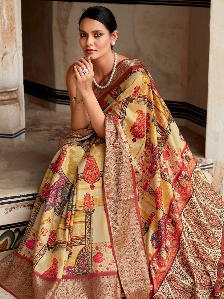 Vibrant color luxurious fabric exclusive attire crafted for elegance and style.