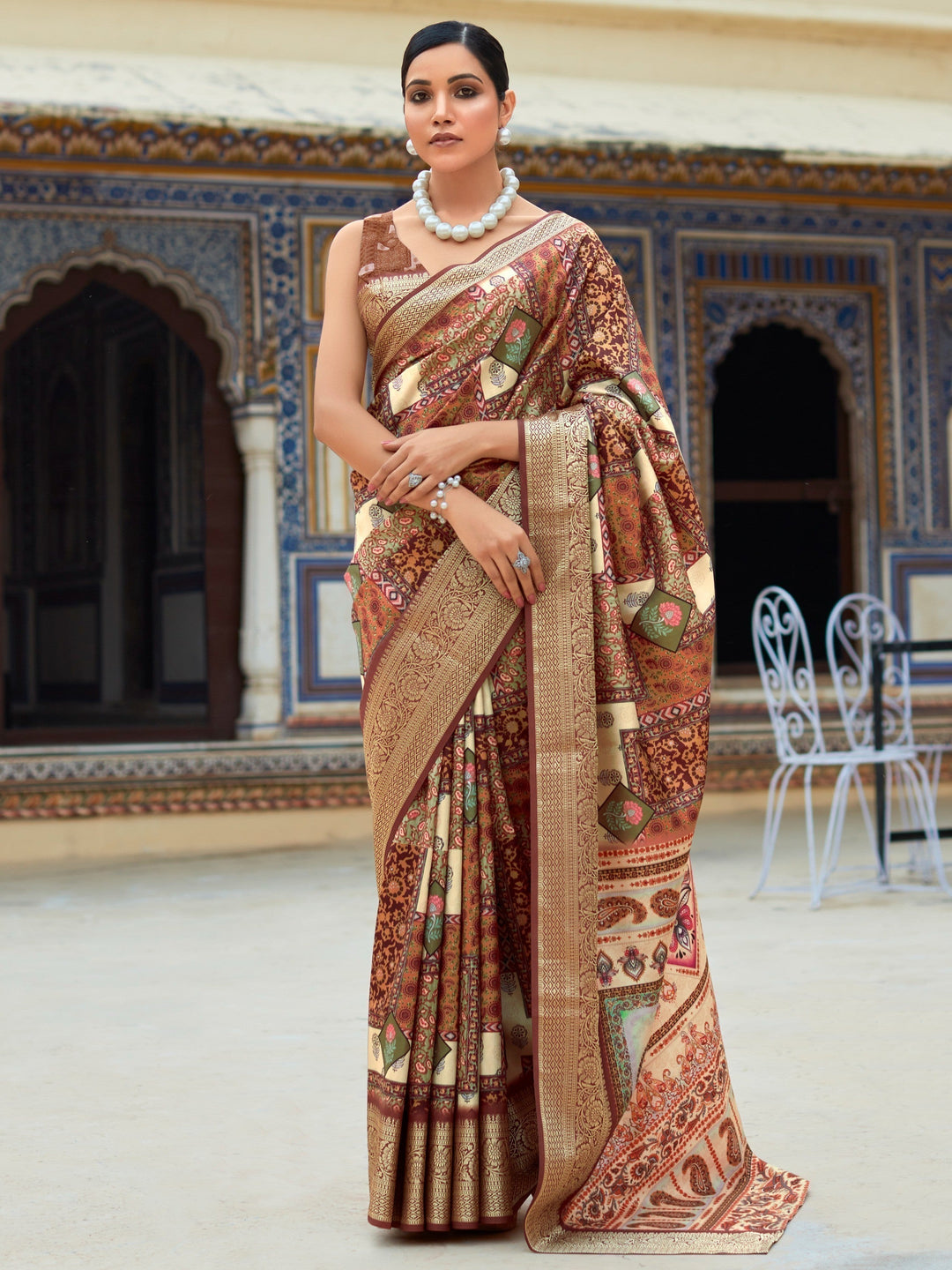 Vibrant color silk saree crafted for elegance and style.