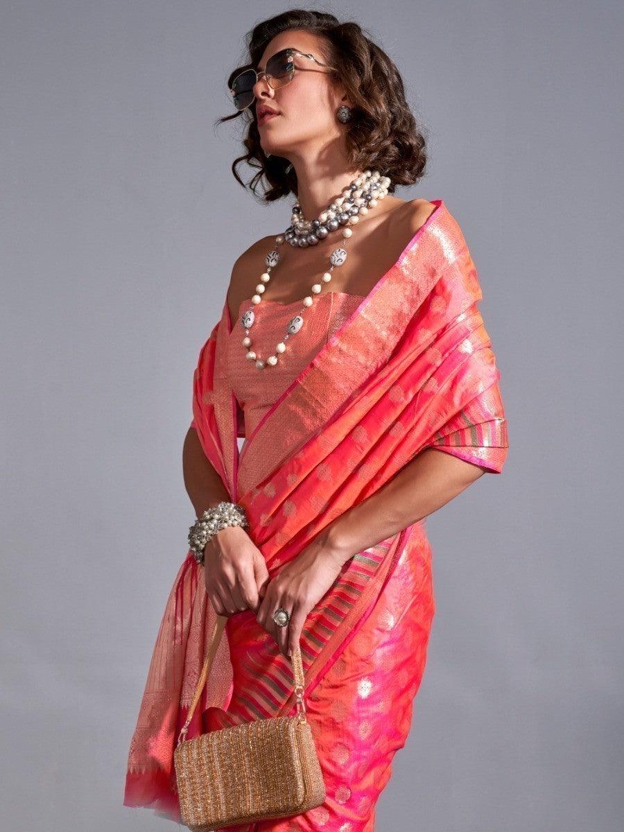 Vibrant color luxurious fabric exclusive attire crafted for elegance and style.