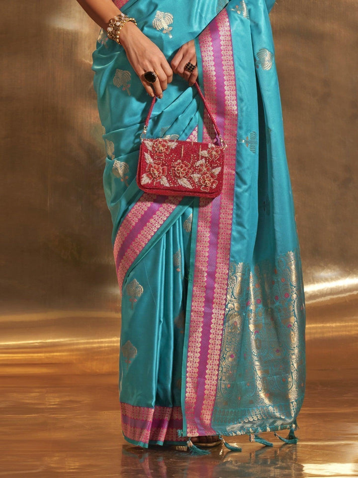 Vibrant color luxurious fabric exclusive attire crafted for elegance and style.