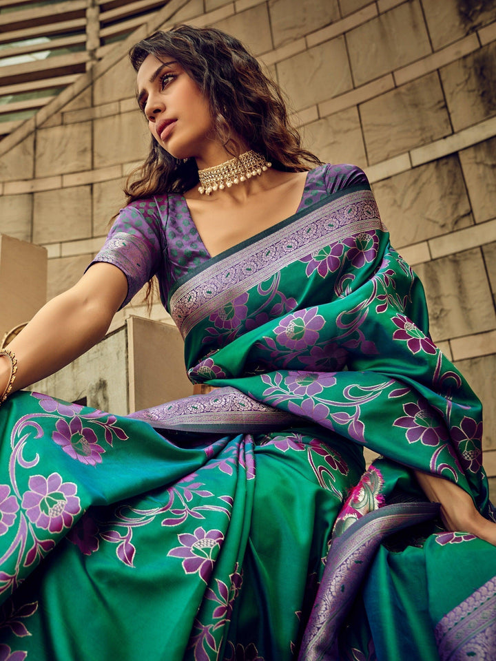 Vibrant color luxurious fabric exclusive attire crafted for elegance and style.