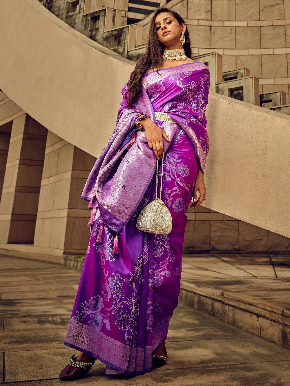 Vibrant color luxurious fabric exclusive attire crafted for elegance and style.