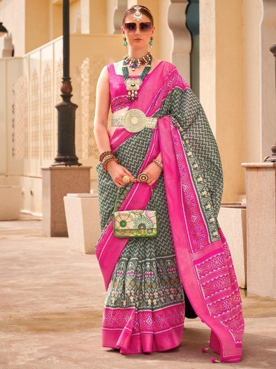 Pink silk saree crafted for elegance and style.