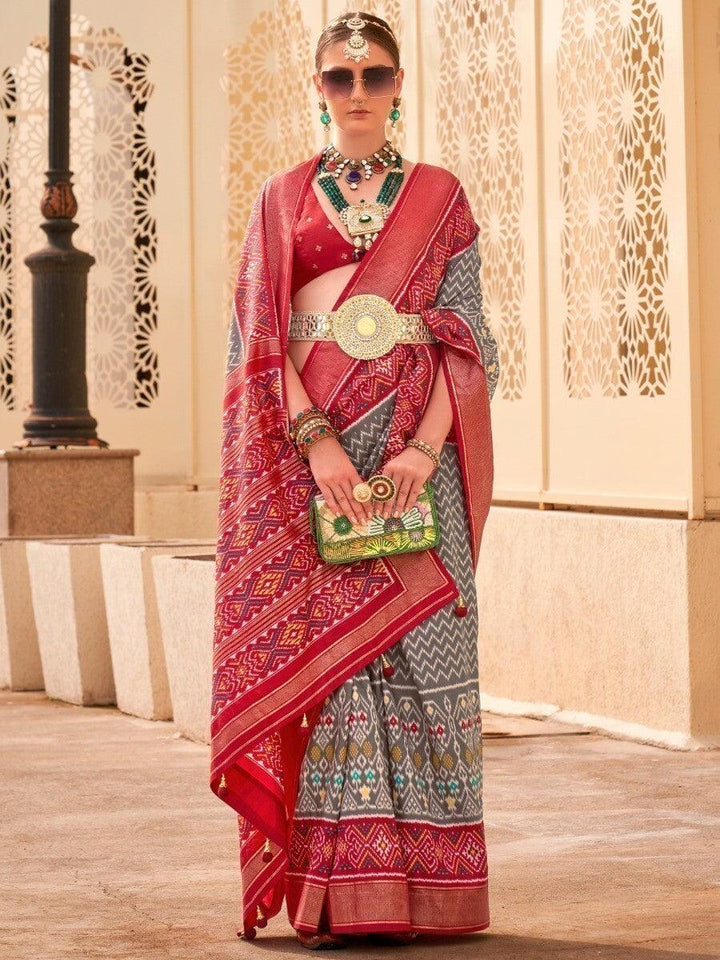 Vibrant color luxurious fabric exclusive attire crafted for elegance and style.