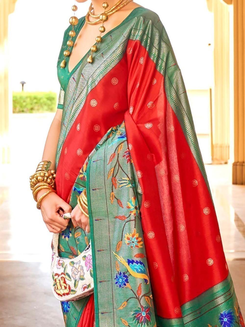 Vibrant color luxurious fabric exclusive attire crafted for elegance and style.