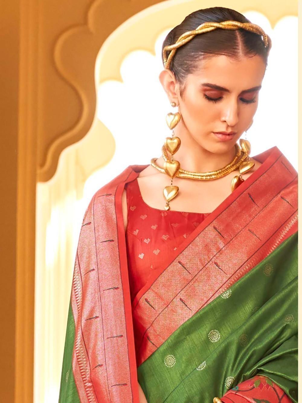 Vibrant color luxurious fabric exclusive attire crafted for elegance and style.